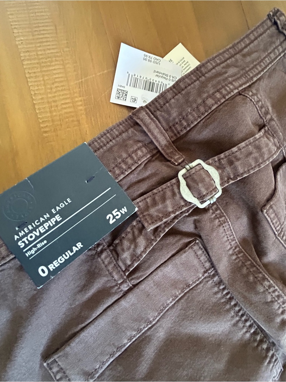 NWT AE Stretch High-Waisted Utility Stovepipe Pant - Picture 9 of 11